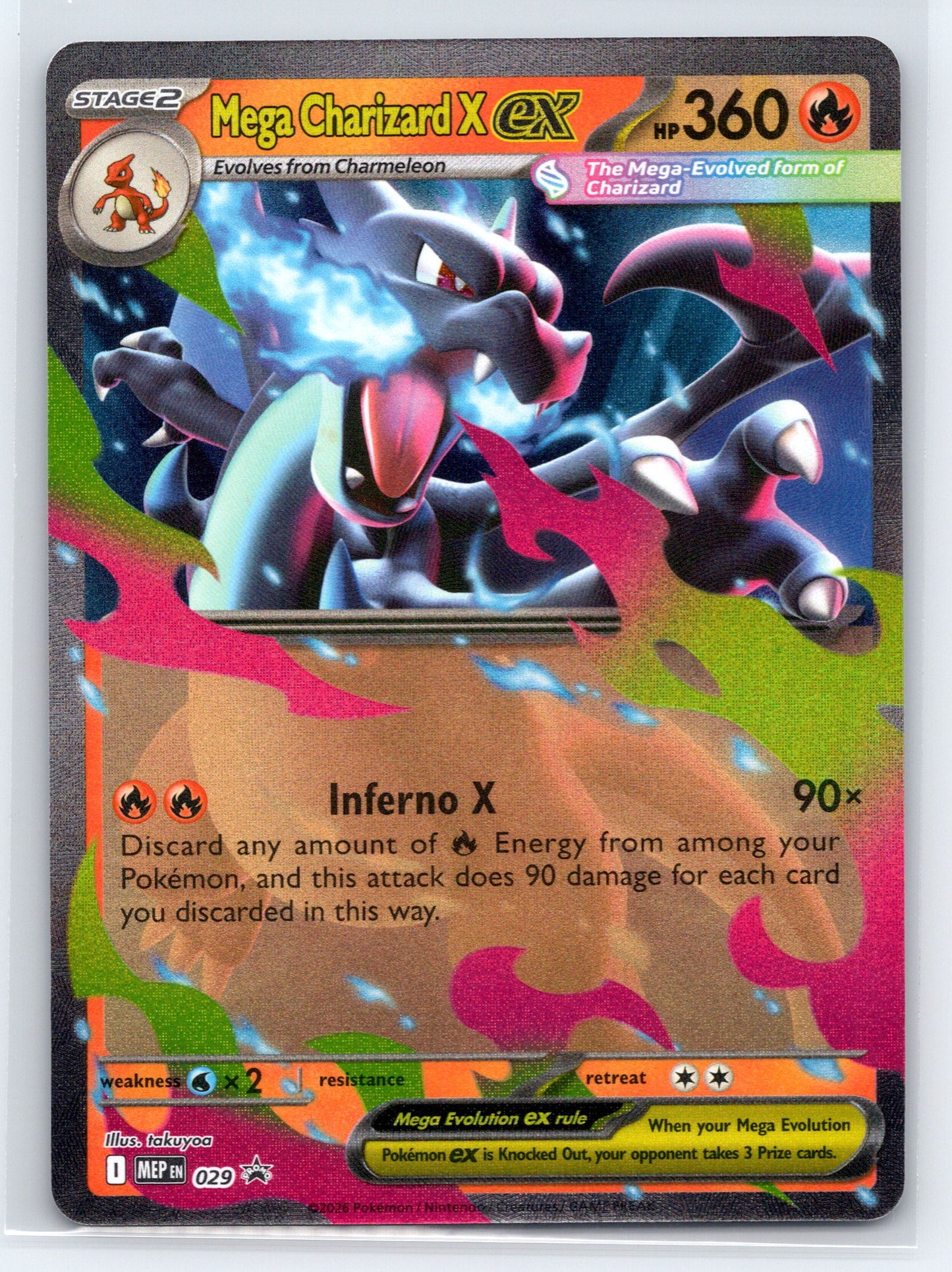 Mega Charizard X ex - #029 - ME: Mega Evolution Promo