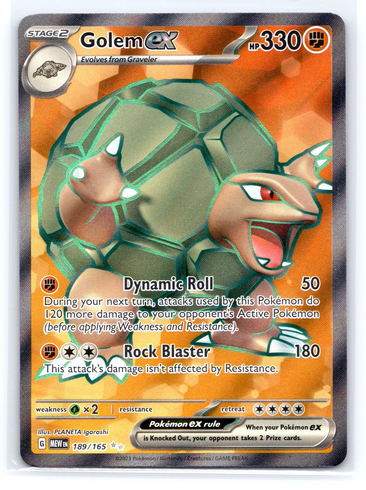 Golem ex - #189/165 - SV: Scarlet & Violet 151