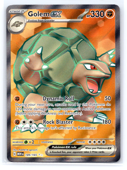 Golem ex - #189/165 - SV: Scarlet & Violet 151