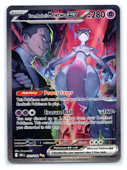 Team Rocket's Mewtwo ex - #231/182 - SV10: Destined Rivals