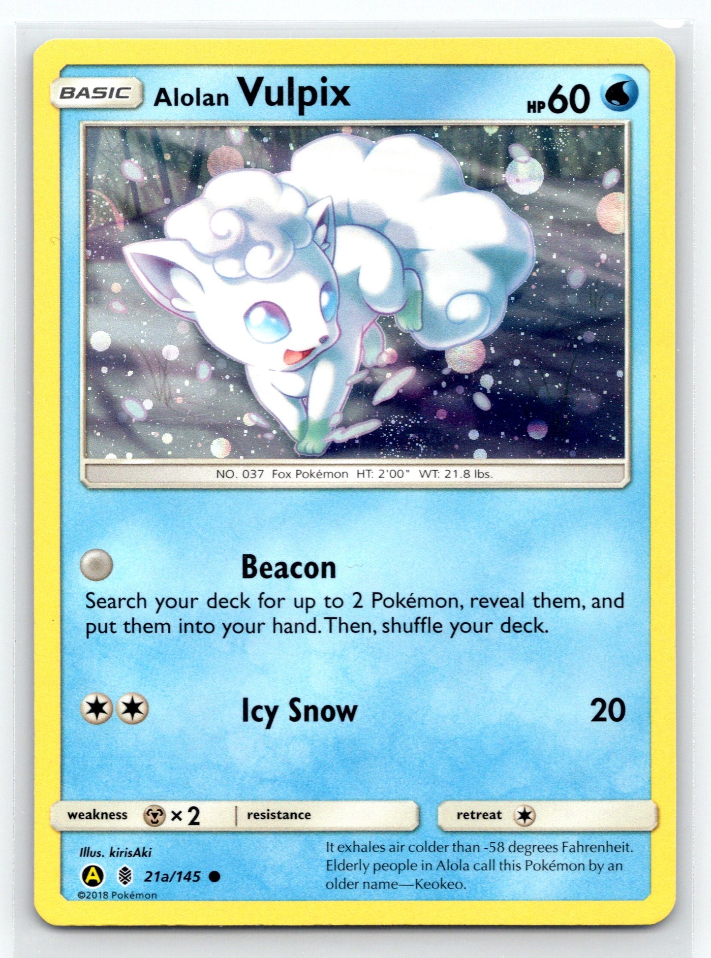Alolan Vulpix - #021a/145 - Alternate Art Promos