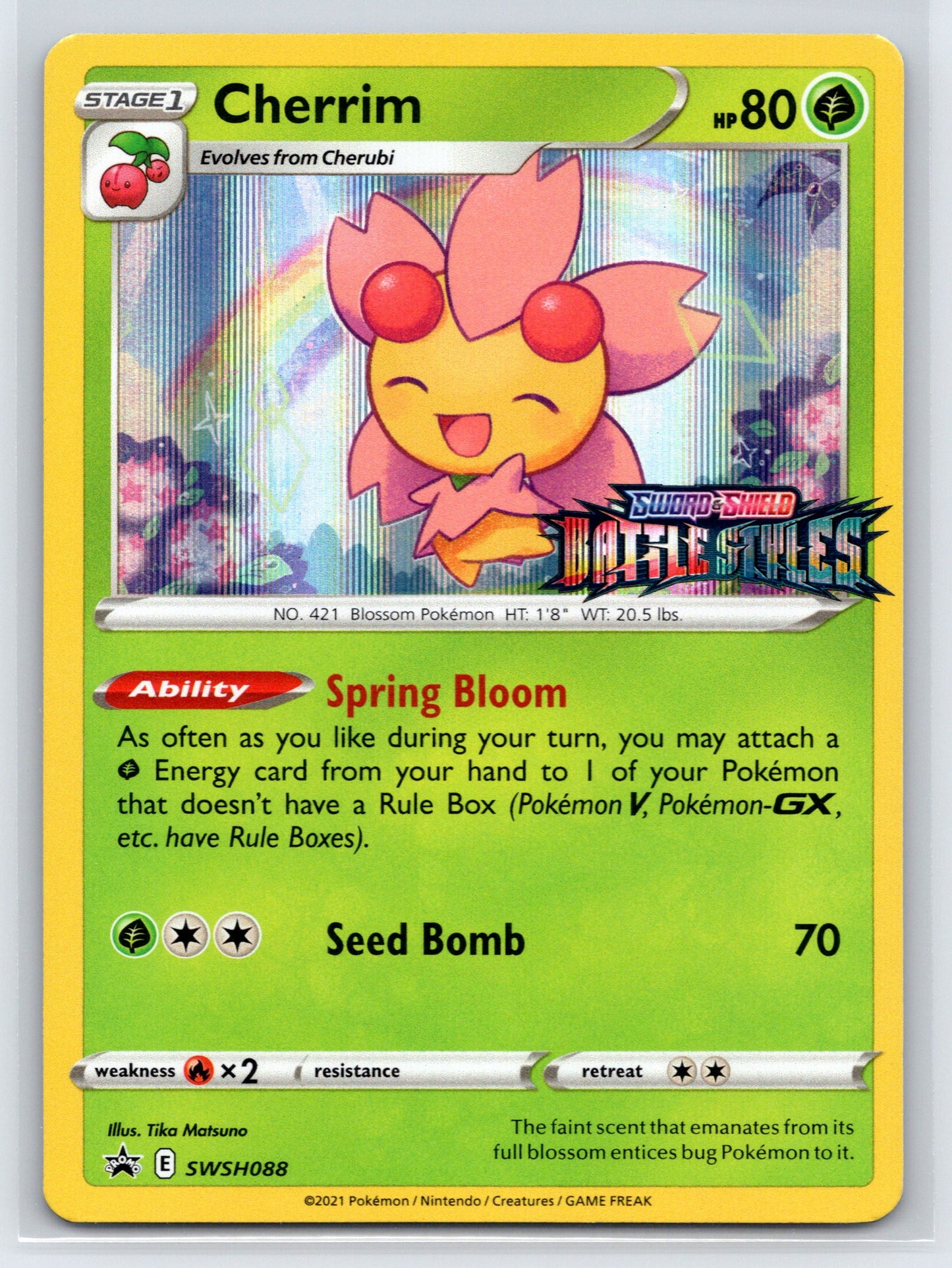 Cherrim - #SWSH088 - SWSH: Sword & Shield Promo Cards