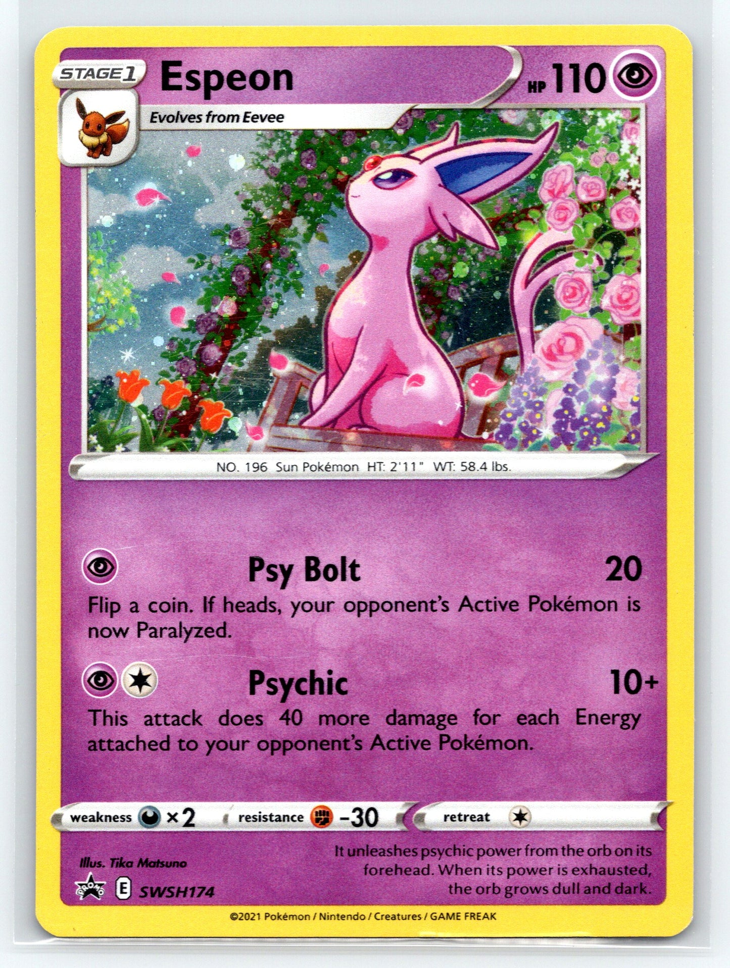 Espeon - #SWSH174 - SWSH: Sword & Shield Promo Cards