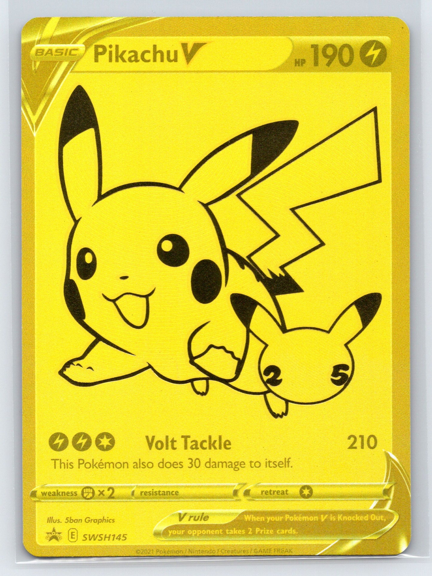 Pikachu V - #SWSH145 - SWSH: Sword & Shield Promo Cards