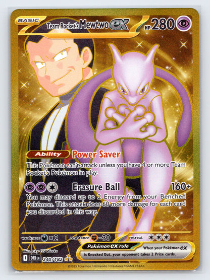 Team Rocket's Mewtwo ex - #240/182 - SV10: Destined Rivals