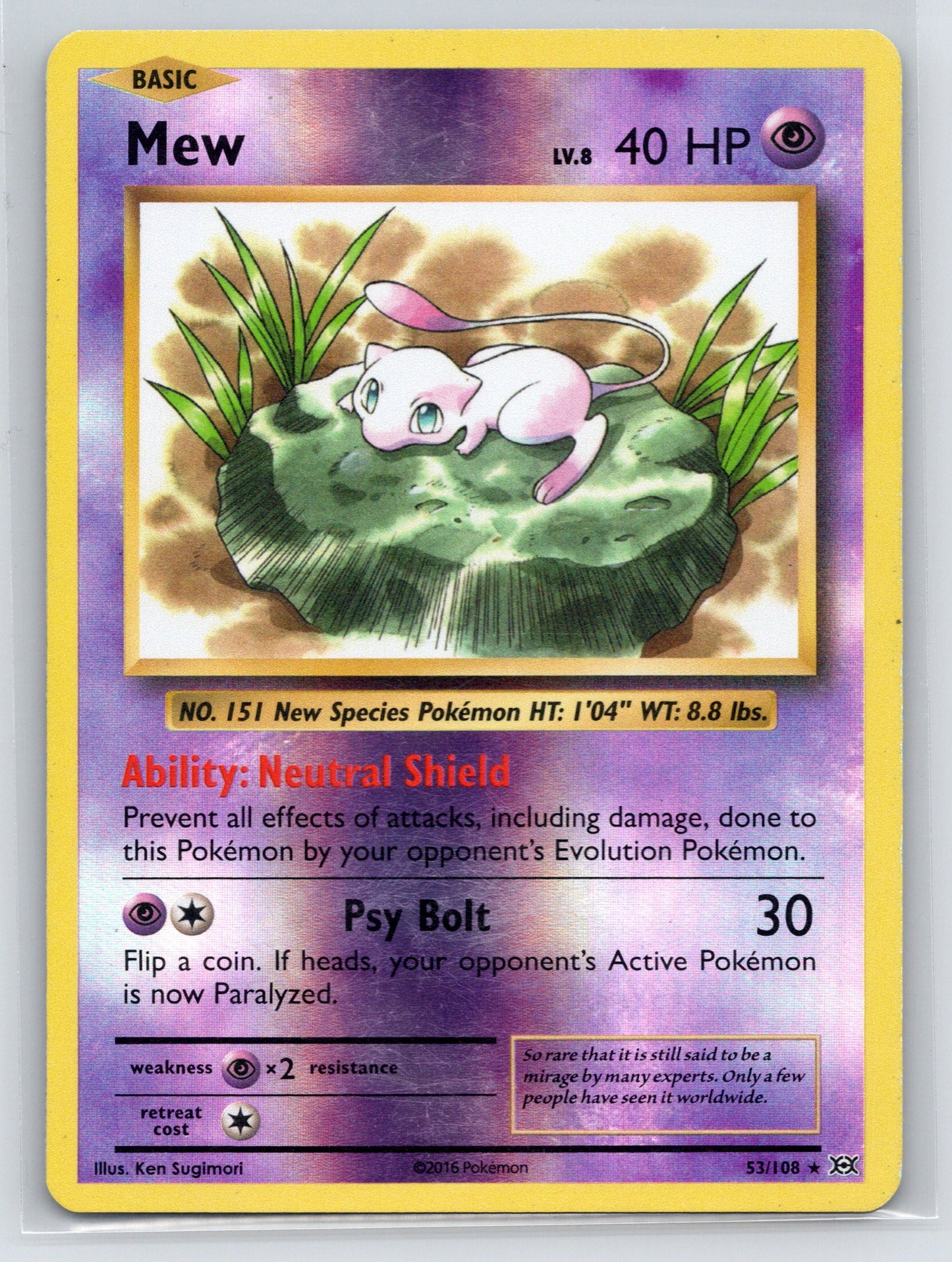 Mew - #53/108 - XY - Evolutions (Reverse Holo)