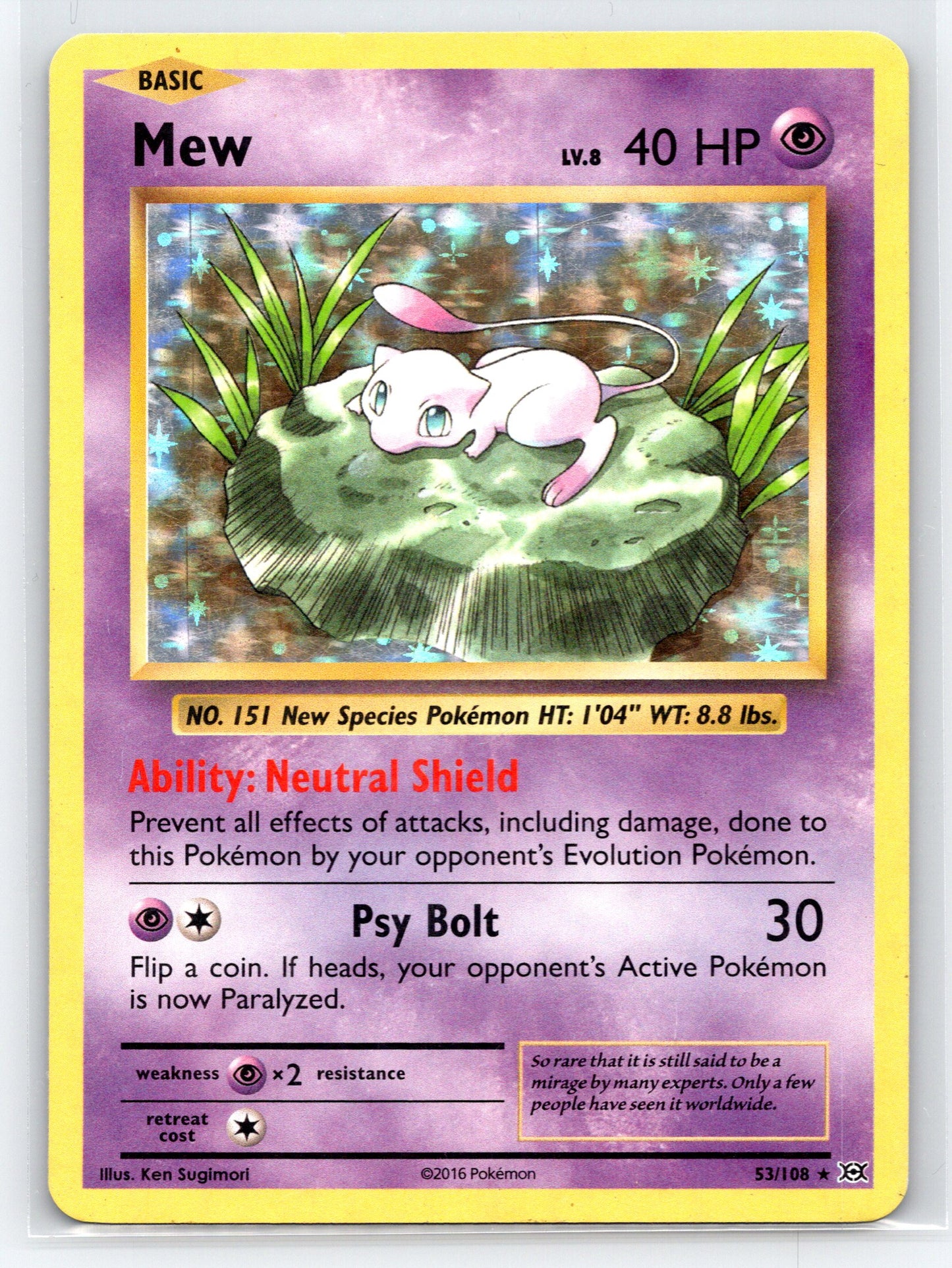 Mew - #53/108 - XY - Evolutions (Holo)