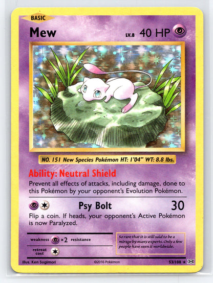 Mew - #53/108 - XY - Evolutions (Holo)