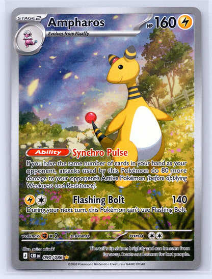 Ampharos - #090/086 - ME04: Chaos Rising