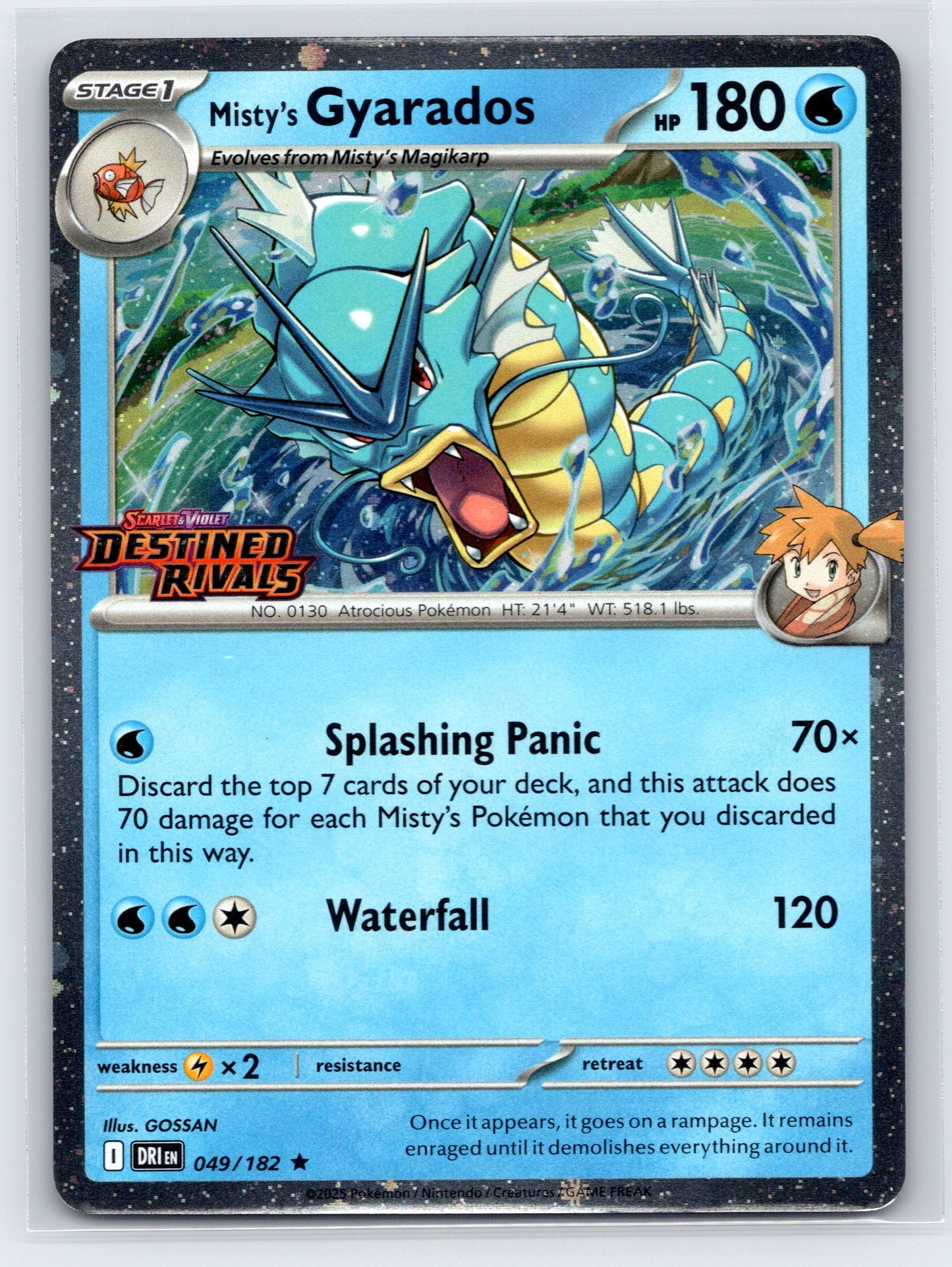 Misty's Gyarados (Prerelease) - #049/182 - Miscellaneous Cards & Products