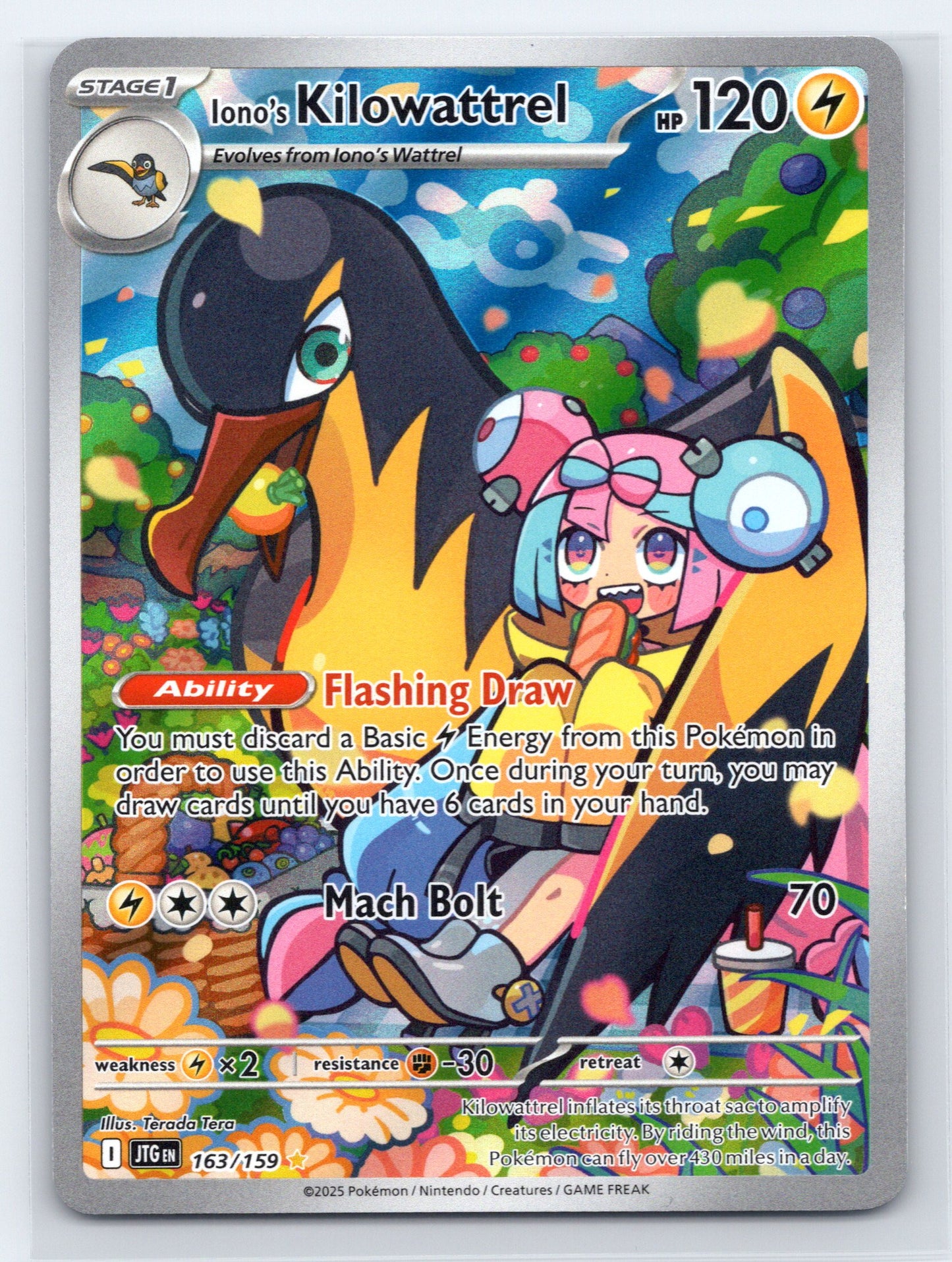 Iono's Kilowattrel - #163/159 - SV09: Journey Together