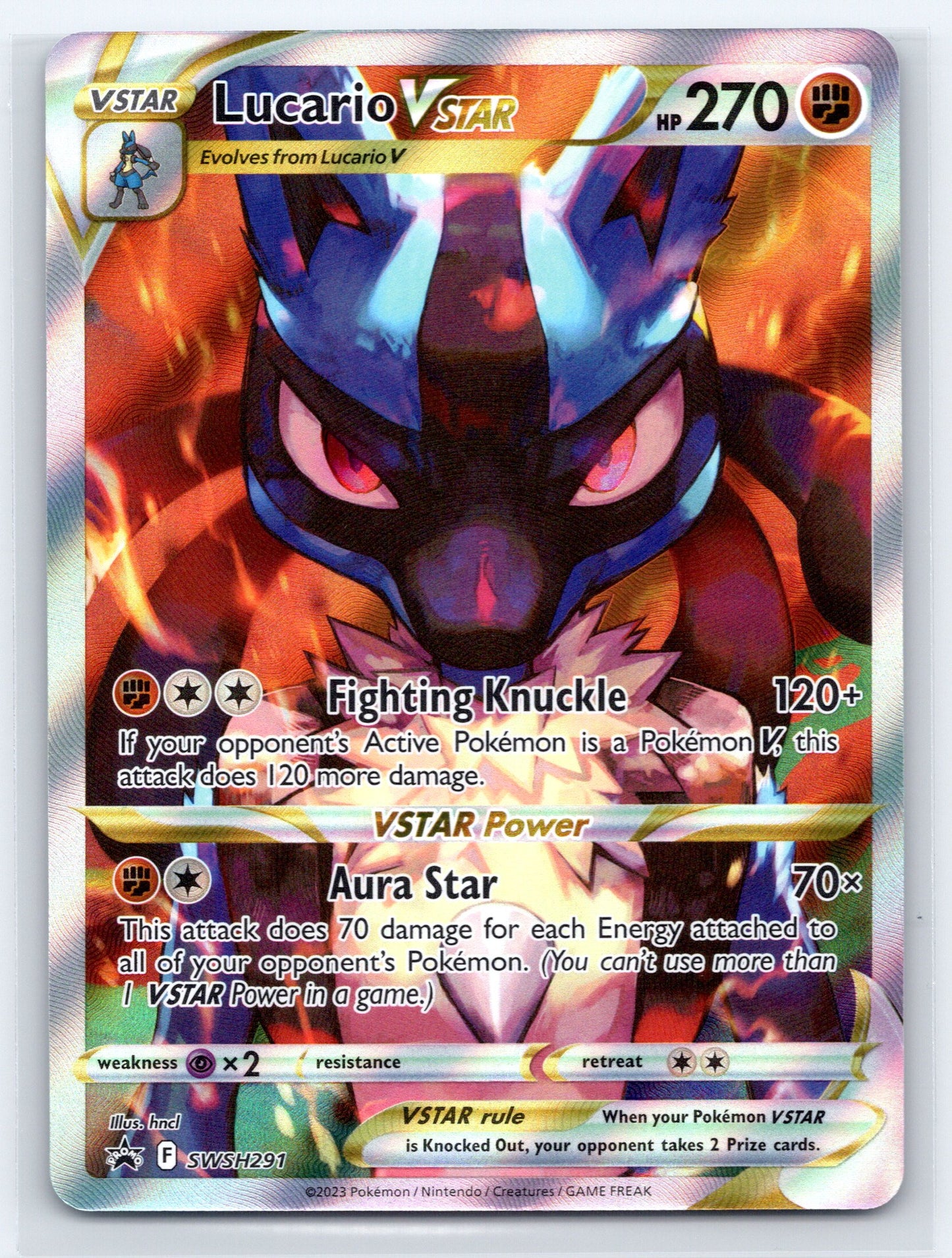 Lucario VSTAR - #SWSH291 - SWSH: Sword & Shield Promo Cards