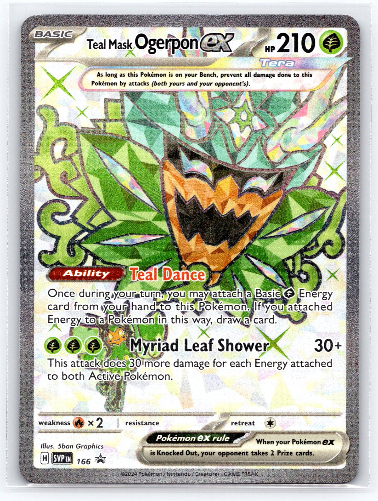 Teal Mask Ogerpon ex - #166 - SV: Scarlet & Violet Promo Cards