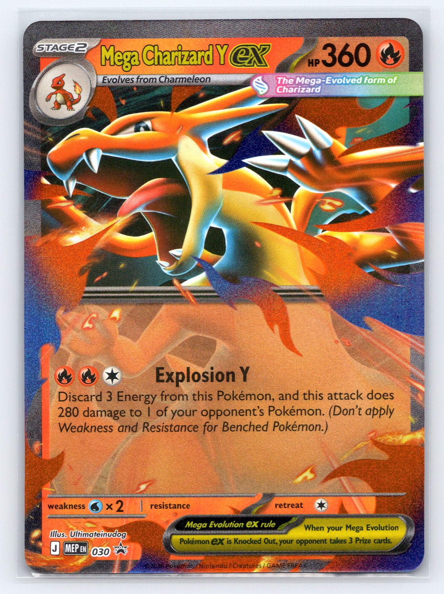Mega Charizard Y ex - #030 - ME: Mega Evolution Promo