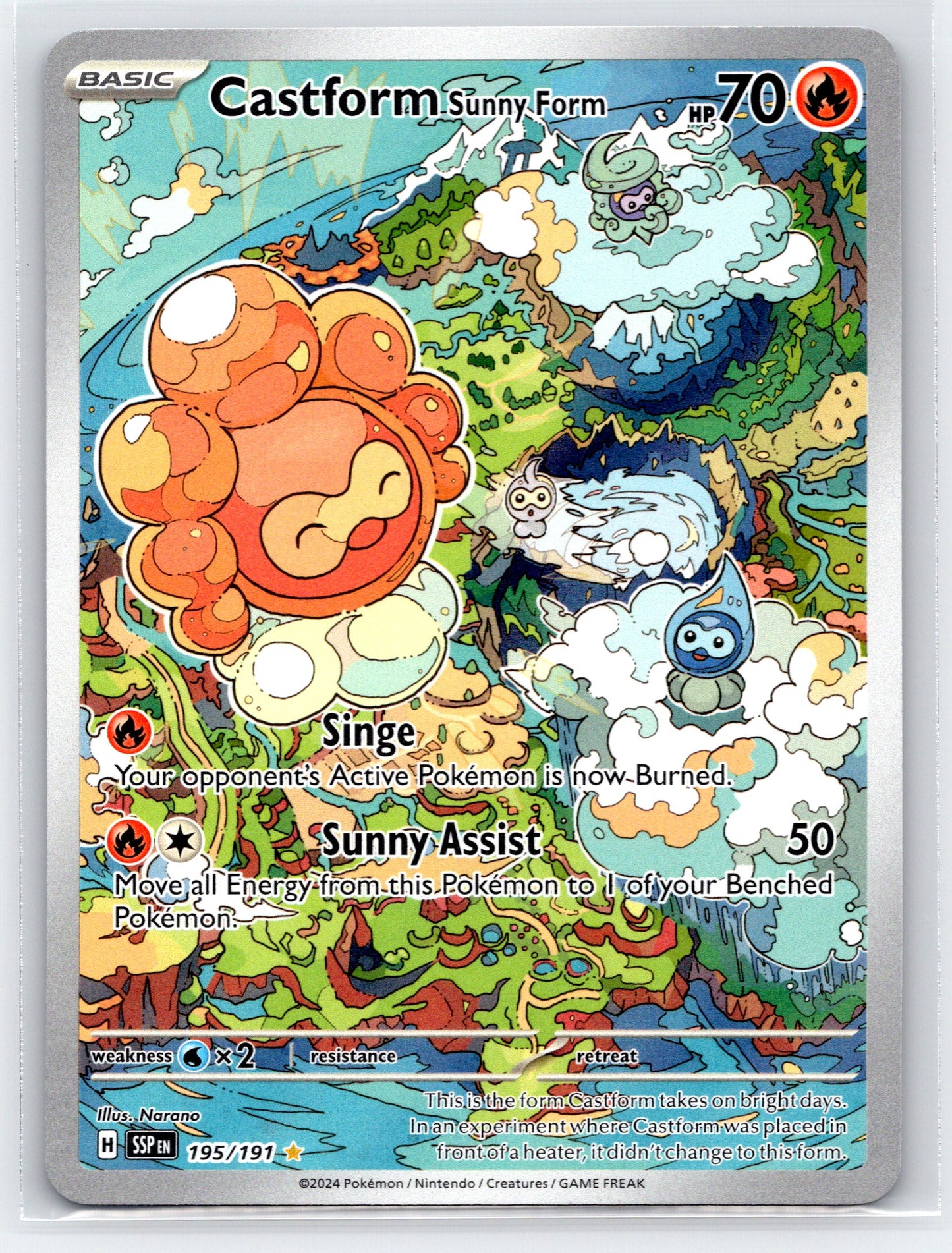 Castform Sunny Form - #195/191 - SV08: Surging Sparks