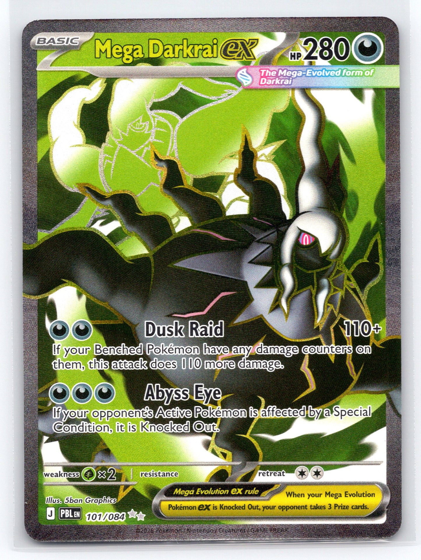 Mega Darkrai ex - #101/084 - ME05: Pitch Black