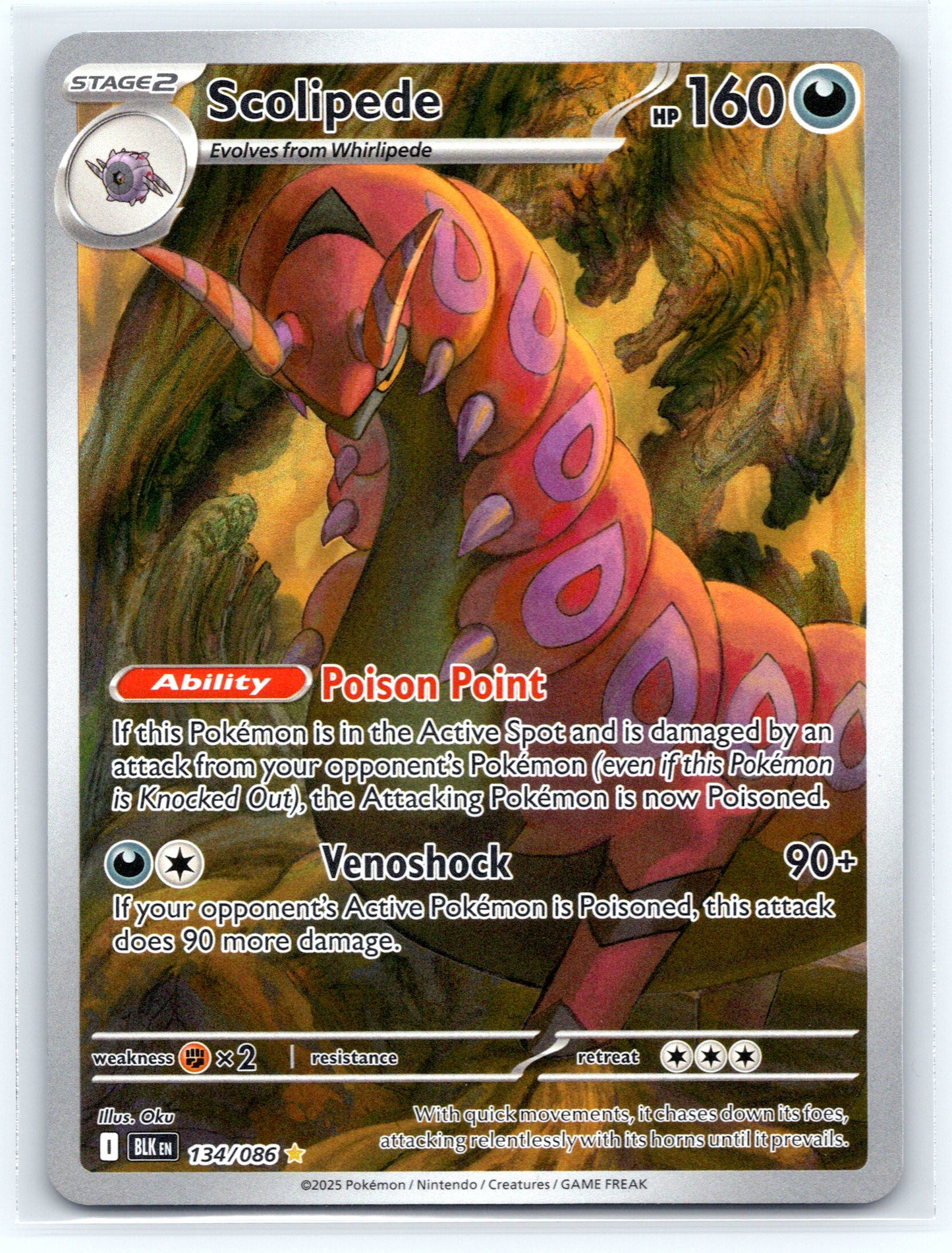 Scolipede - #134/086 - SV: Black Bolt