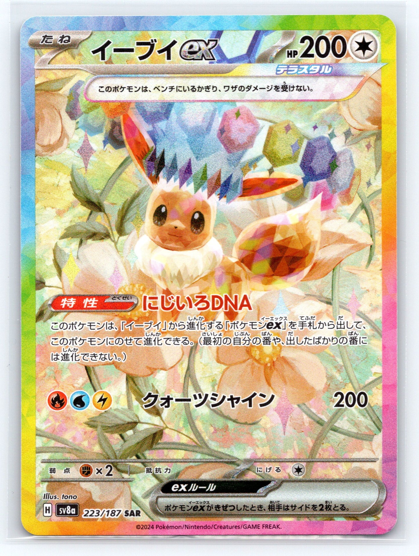 Eevee ex - #223/187 - SV8a: Terastal Fest ex