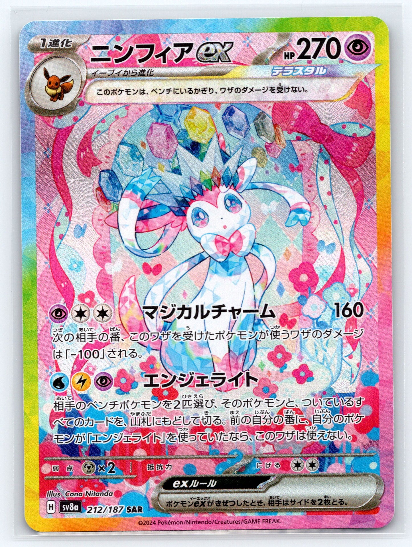 Sylveon ex - #212/187 - SV8a: Terastal Fest ex