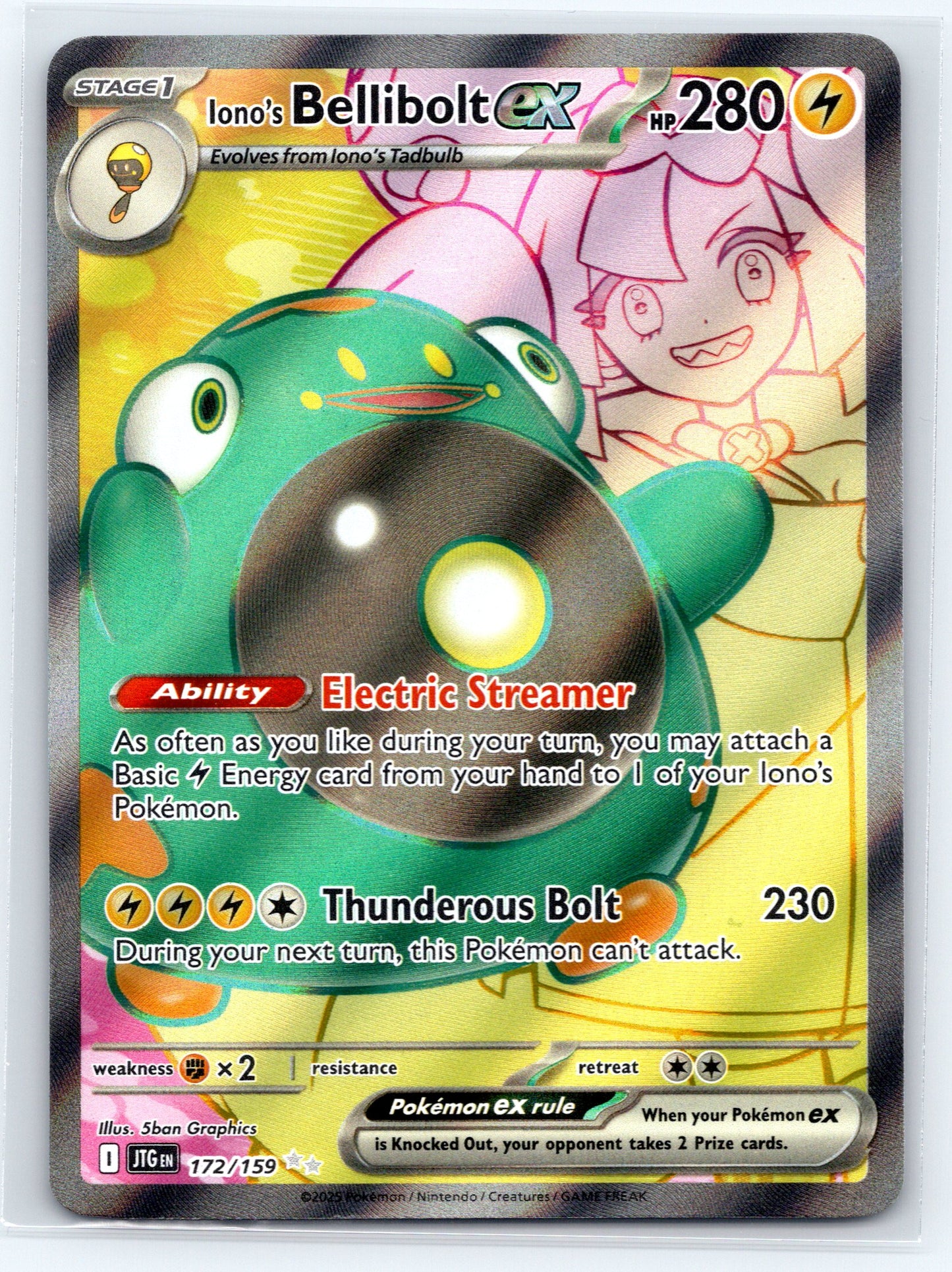 Iono's Bellibolt ex - #172/159 - SV09: Journey Together