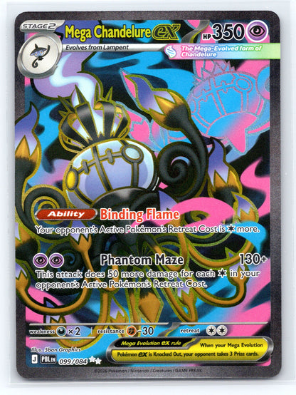 Mega Chandelure ex - #099/084 - ME05: Pitch Black
