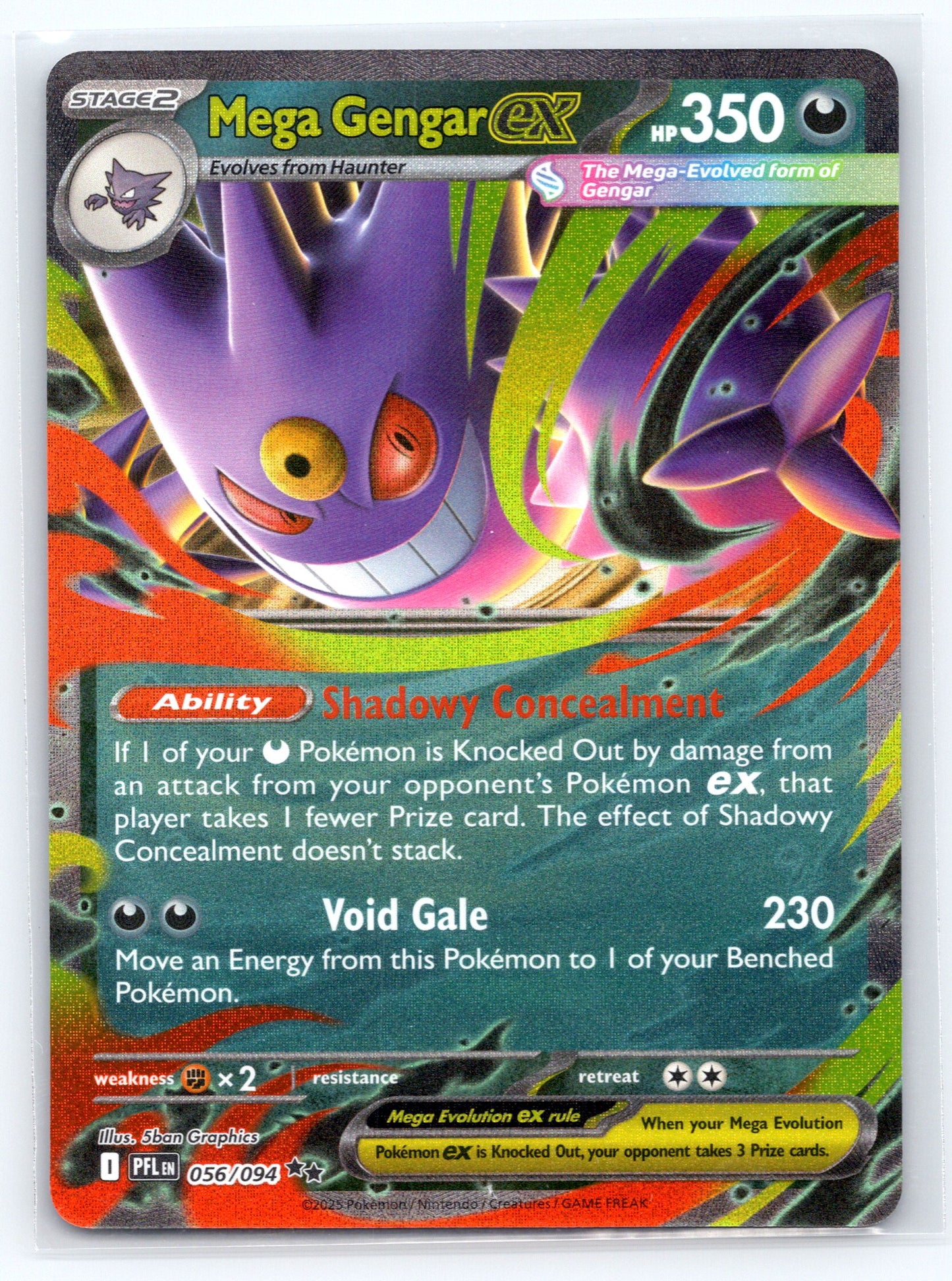 Mega Gengar ex - #056/094 - ME02: Phantasmal Flames