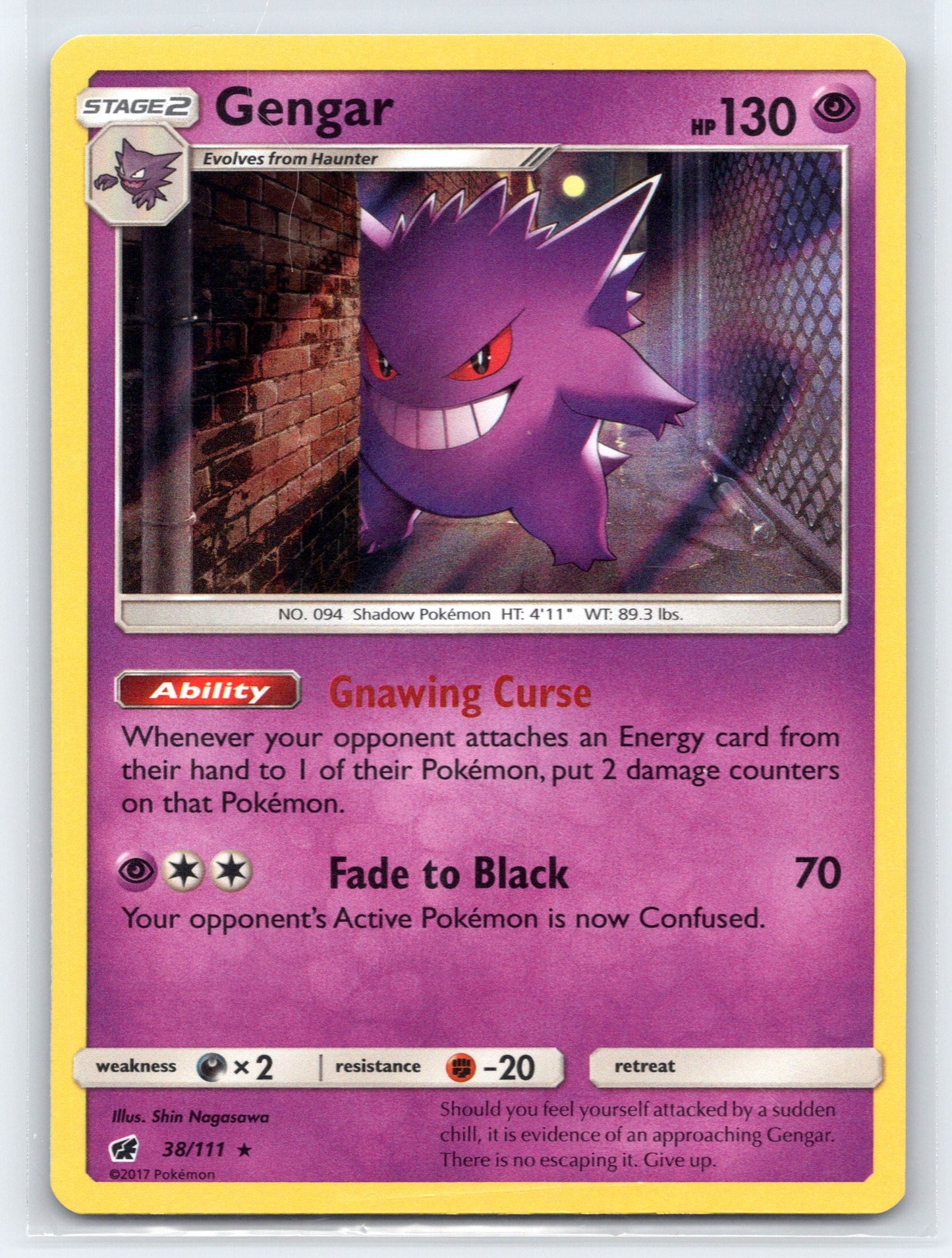 Gengar - #38/111 - SM - Crimson Invasion - Holofoil