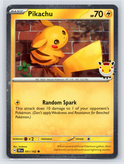 Pikachu (Pokemon Day 2026) - #051/162 - Miscellaneous Cards & Products