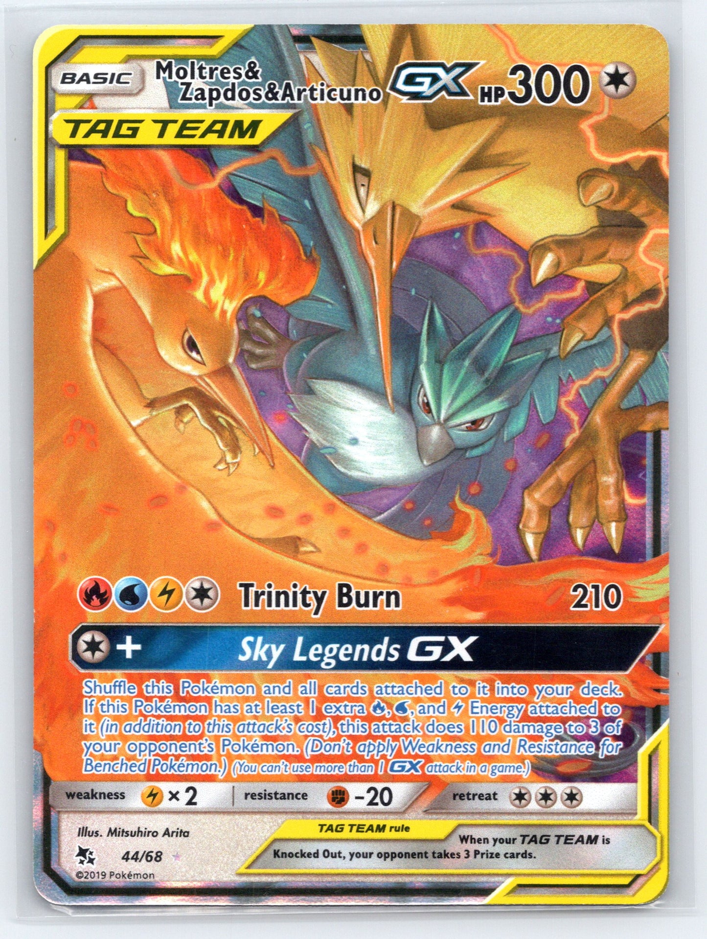Moltres & Zapdos & Articuno GX - #44/68 - Hidden Fates