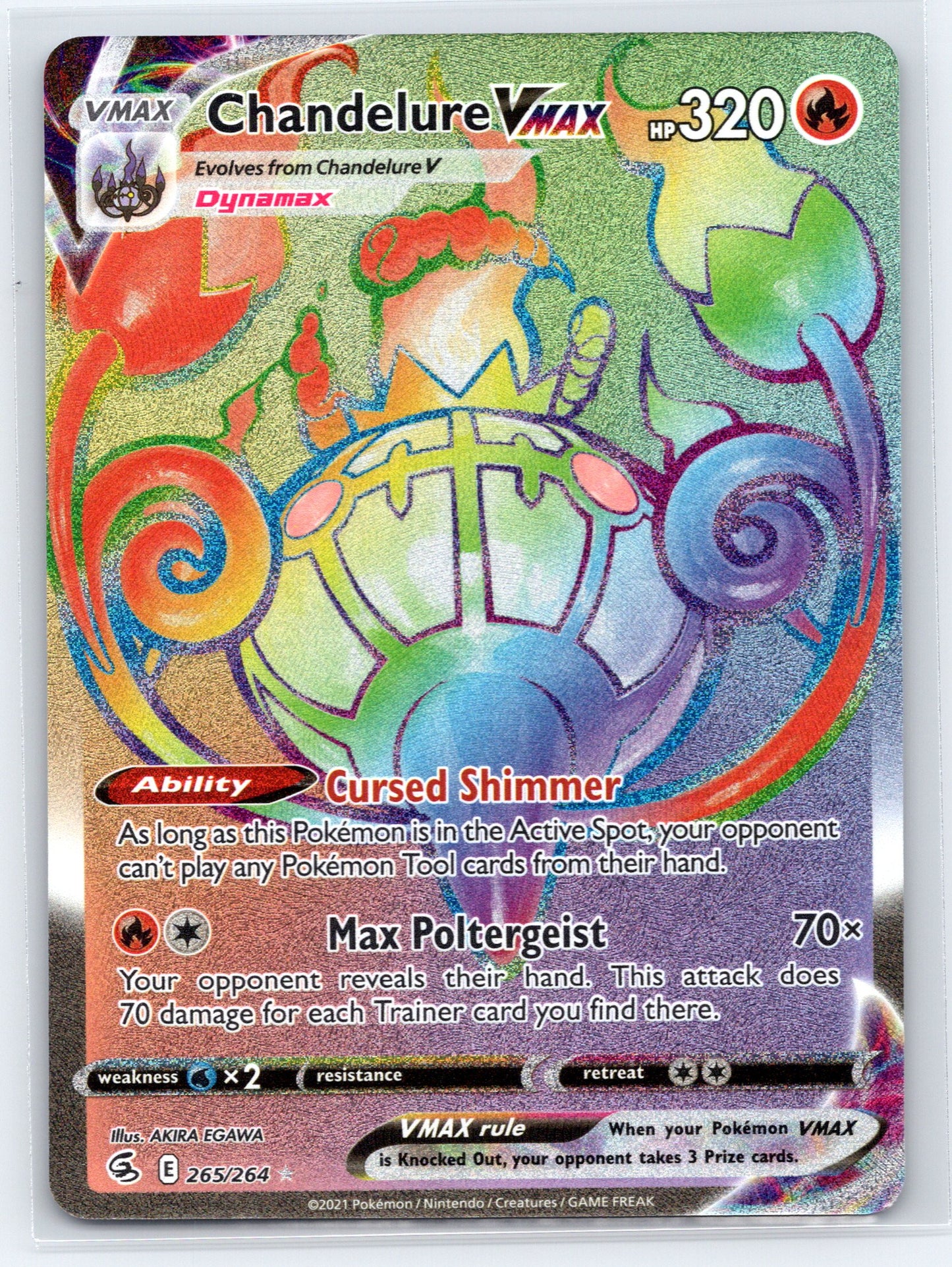 Chandelure VMAX (Secret) - #265/264 - SWSH08: Fusion Strike