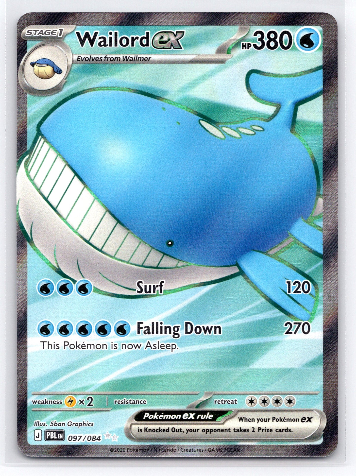 Wailord ex - #097/084 - ME05: Pitch Black