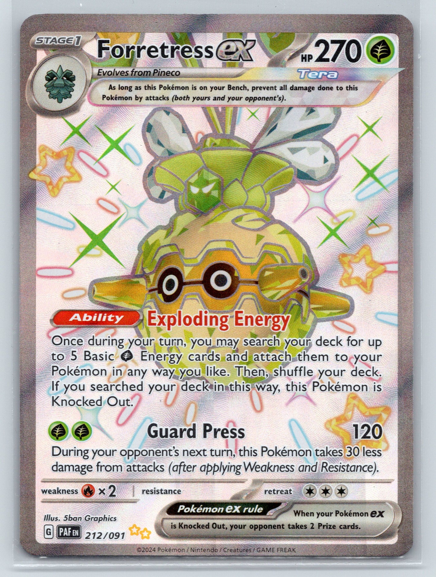 Forretress ex - #212/091 - SV: Paldean Fates