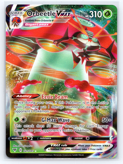 Orbeetle VMAX - #021/185 - SWSH04: Vivid Voltage
