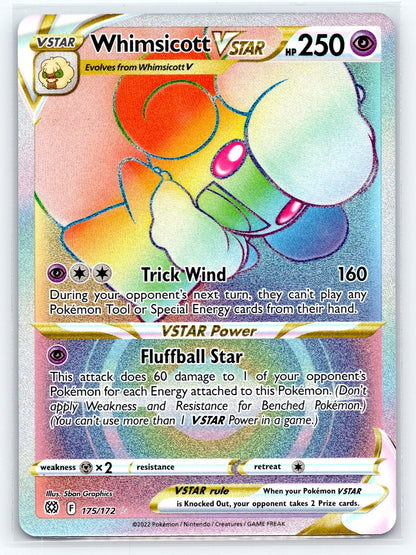 Whimsicott VSTAR (Secret) - #175/172 - SWSH09: Brilliant Stars