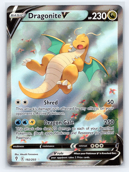 Dragonite V (Alternate Full Art) - #192/203 - SWSH07: Evolving Skies