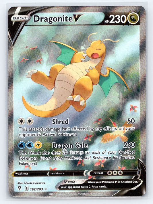 Dragonite V (Alternate Full Art) - #192/203 - SWSH07: Evolving Skies