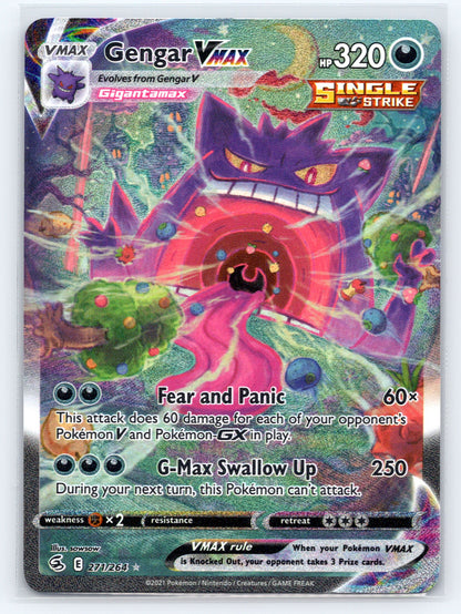 Gengar VMAX (Alternate Art Secret) - #271/264 - SWSH08: Fusion Strike