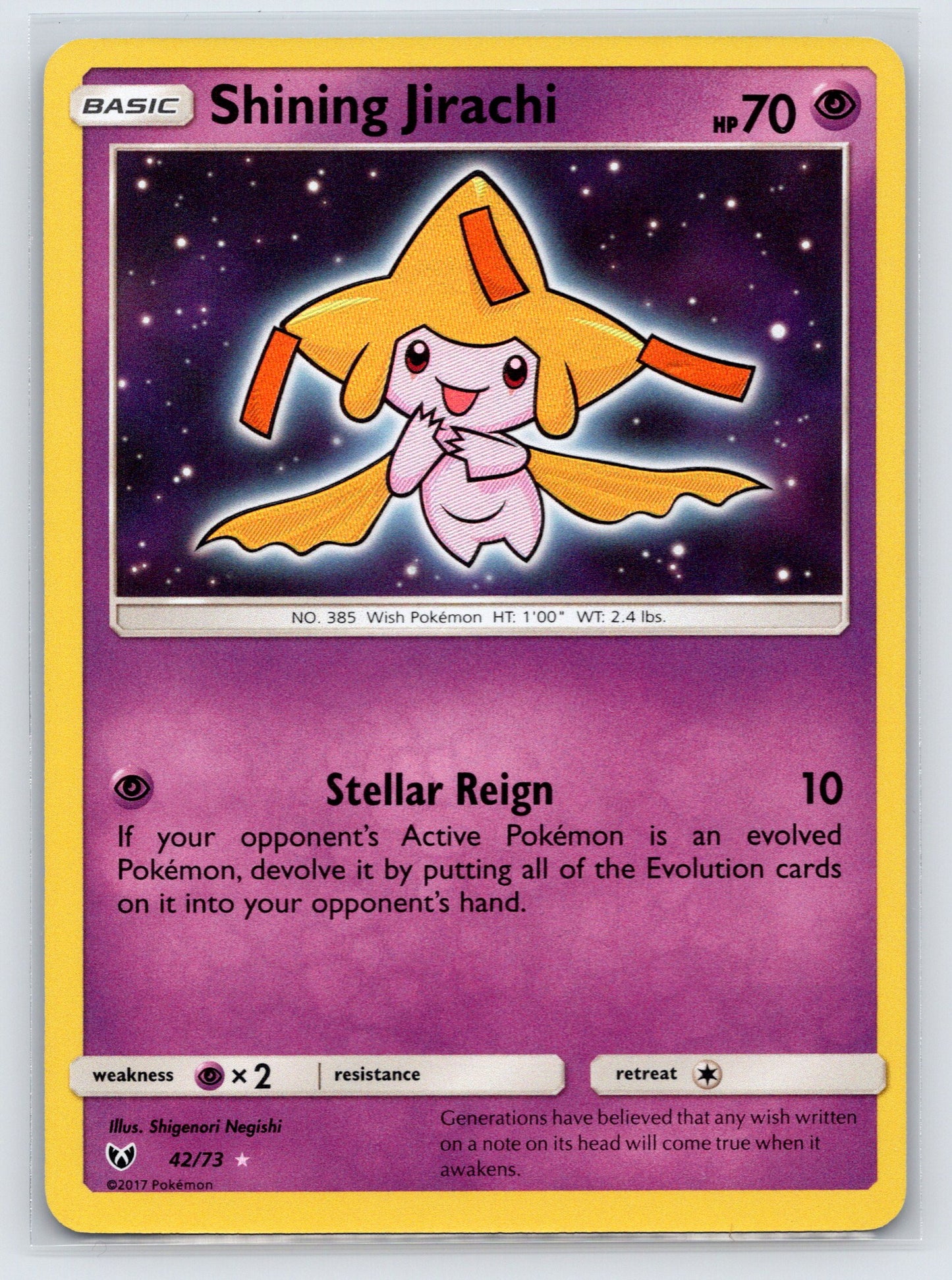 Shining Jirachi - #42/73 - Shining Legends