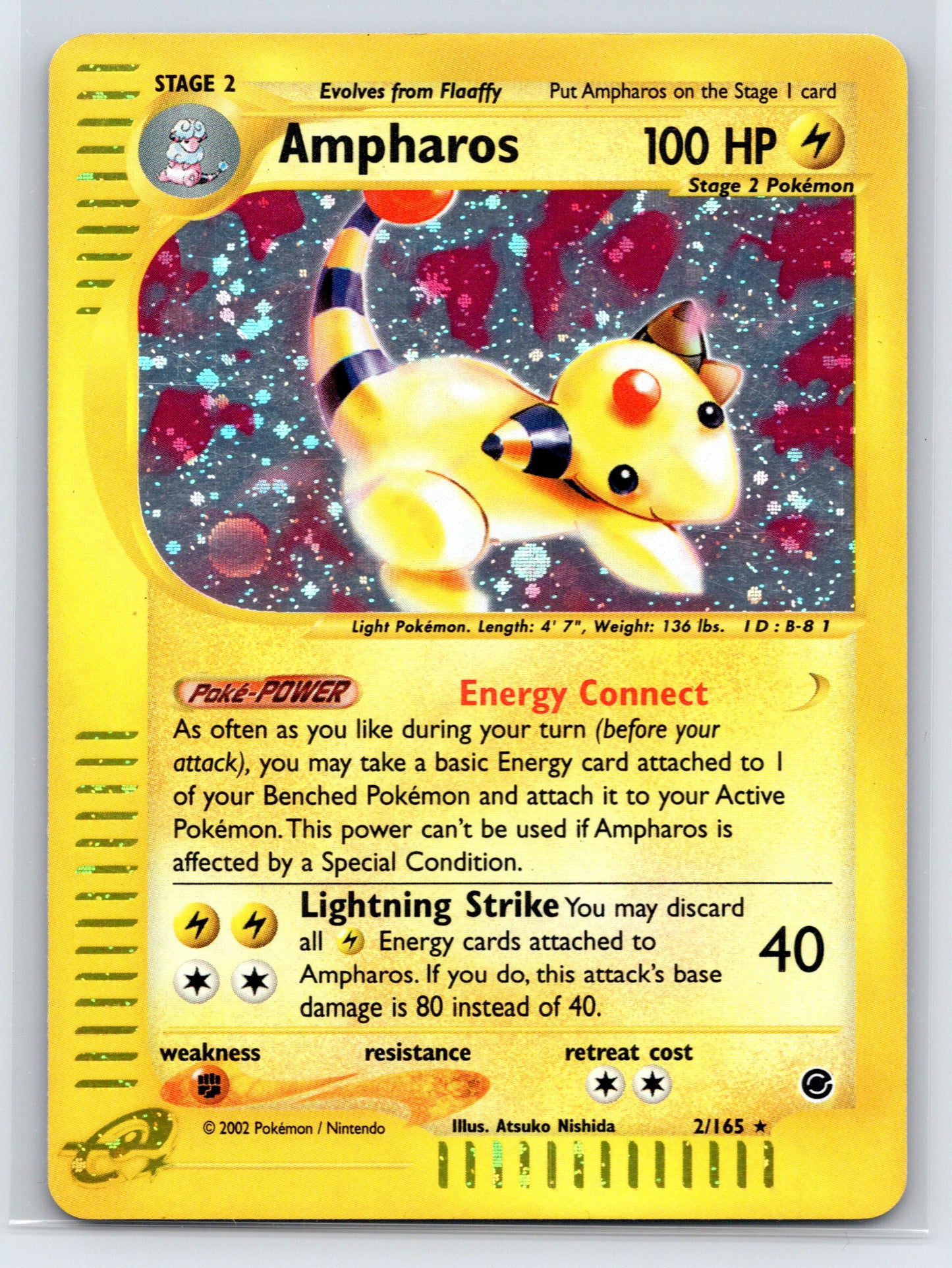 Ampharos (2) - #002/165 - Expedition - Holofoil