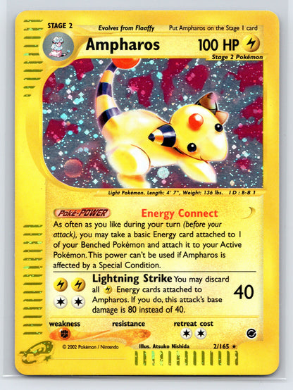 Ampharos (2) - #002/165 - Expedition - Holofoil