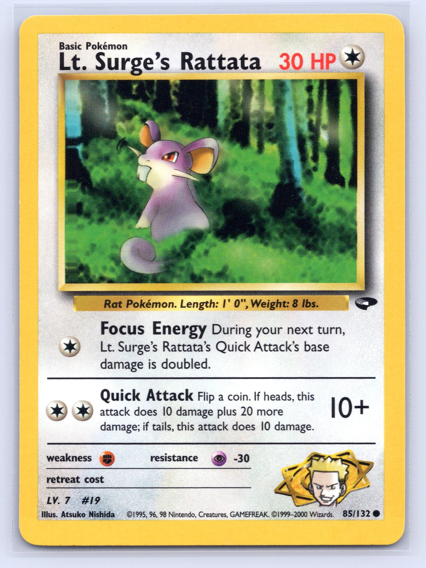 Lt. Surge's Rattata - #085/132 - Gym Challenge