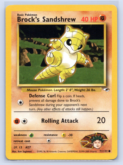 Brock's Sandshrew (71) - #071/132 - Gym Heroes