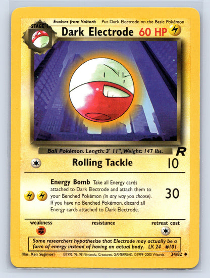 Dark Electrode - #34/82 - Team Rocket