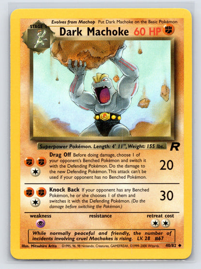 Dark Machoke - #40/82 - Team Rocket