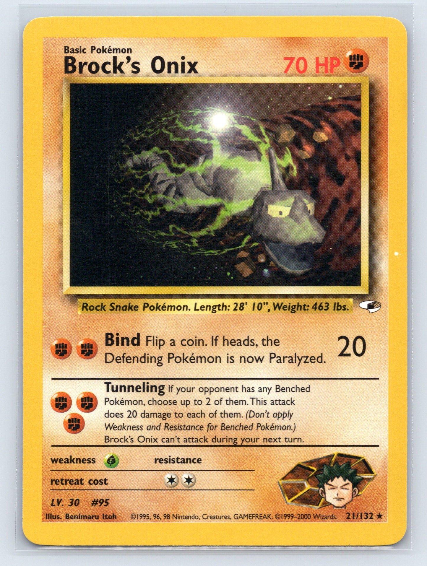 Brock's Onix (21) - #021/132 - Gym Heroes