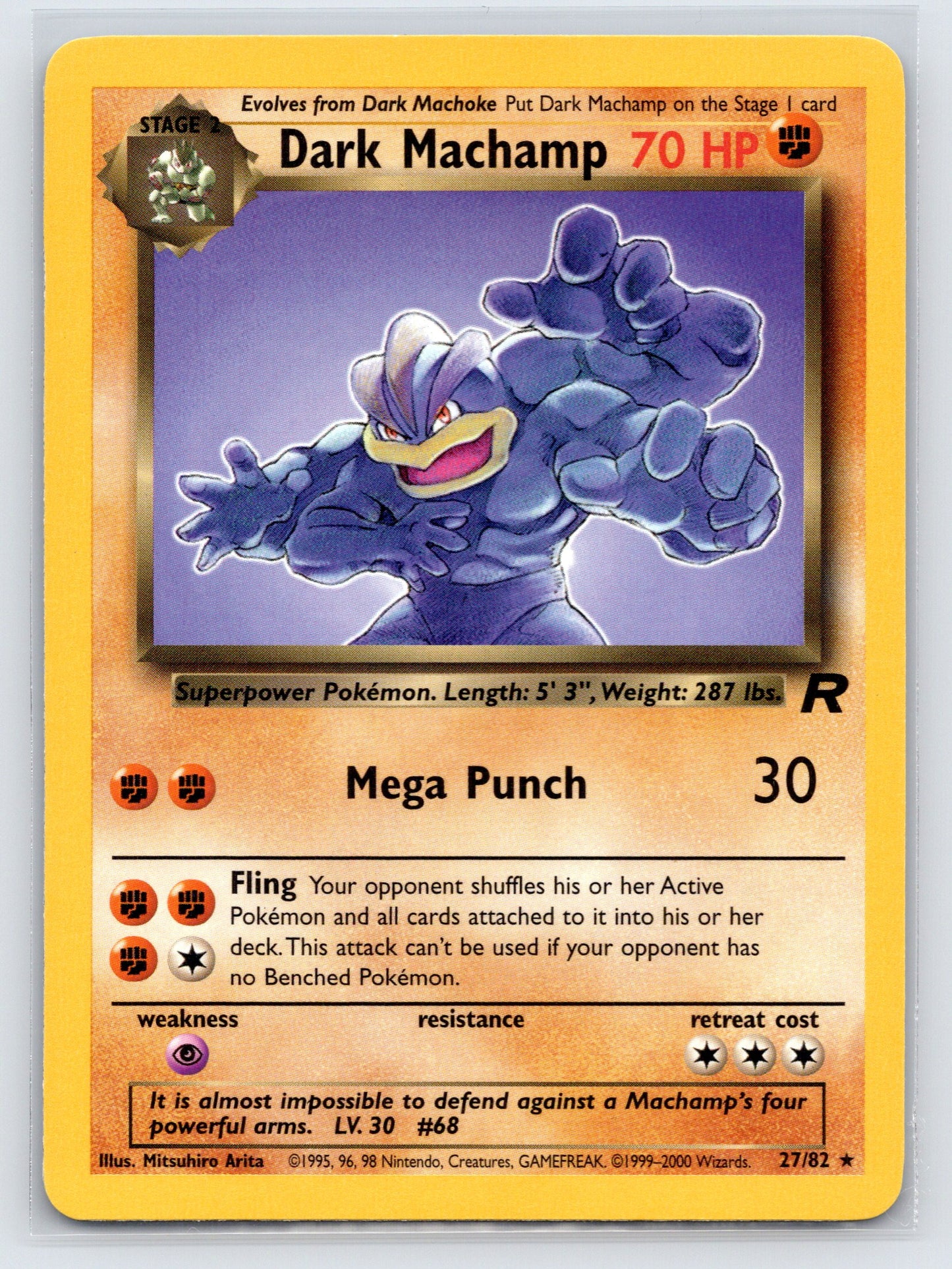 Dark Machamp (27) - #27/82 - Team Rocket