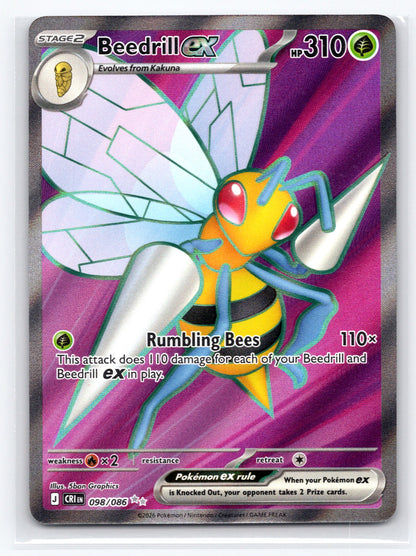 Beedrill ex - #098/086 - ME04: Chaos Rising