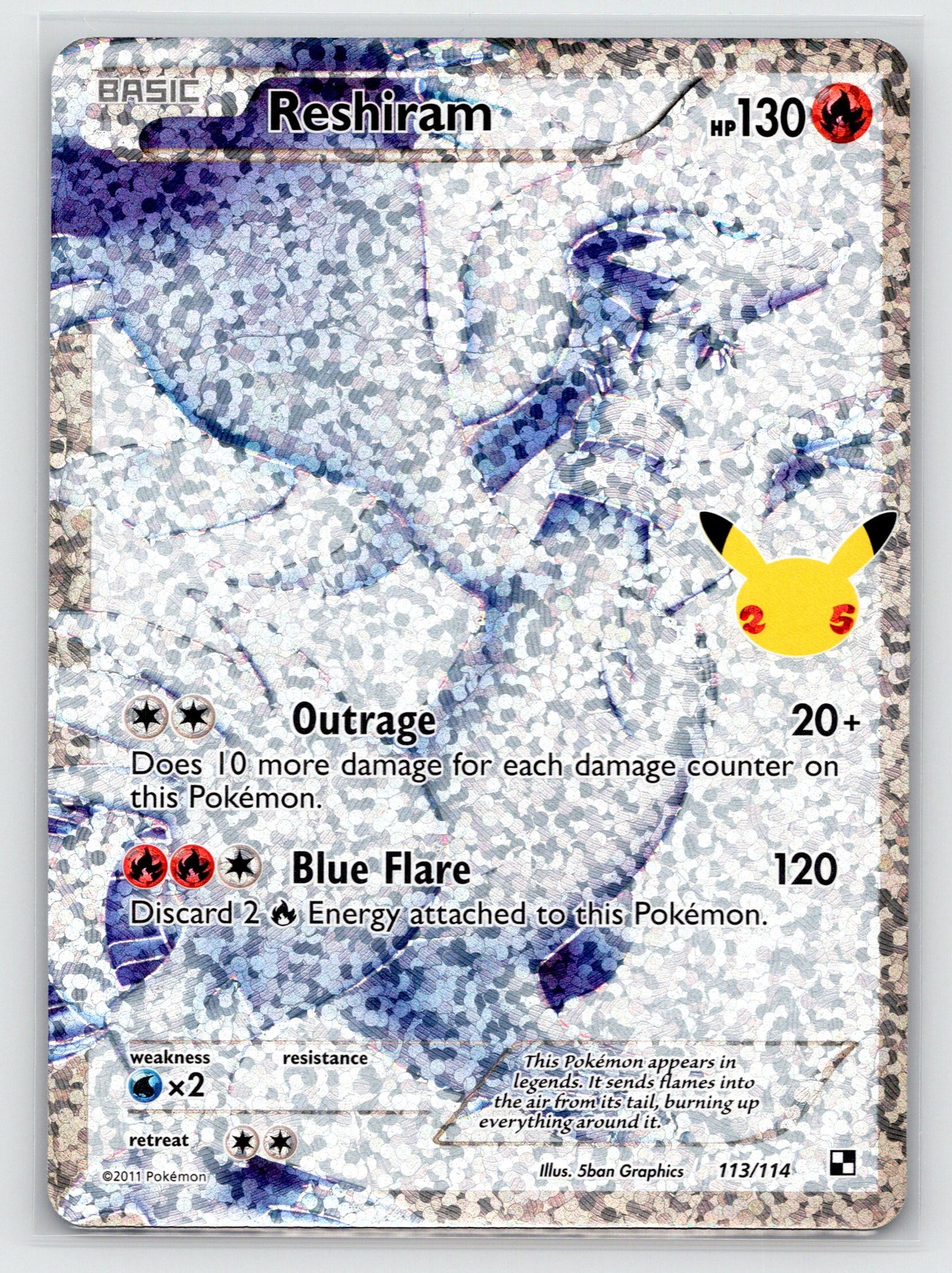 Reshiram - #113/114 - Celebrations: Classic Collection