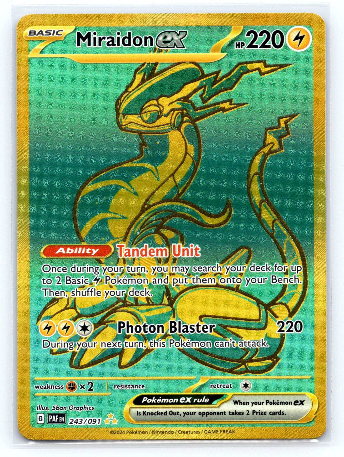 Miraidon ex - #243/091 - SV: Paldean Fates