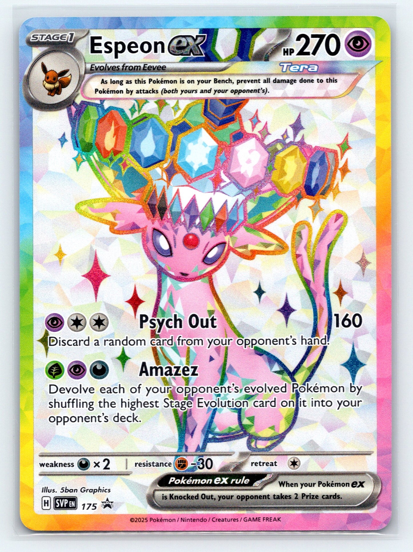 Espeon ex - #SVP 175 - SV: Scarlet & Violet Promo Cards